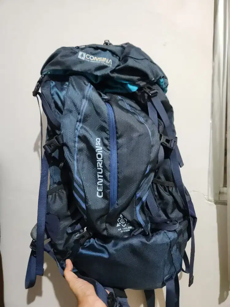 Tas Carrier Consina Centurion 50 L warna biru/blue