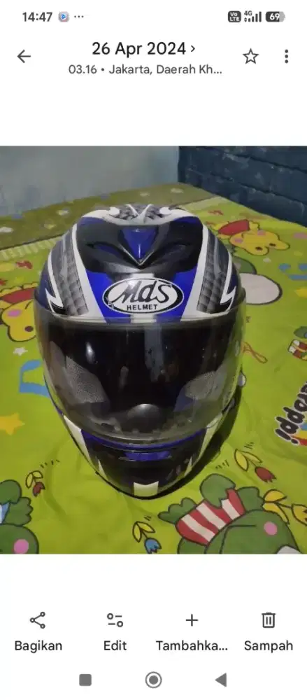 Jual helm tutup mds