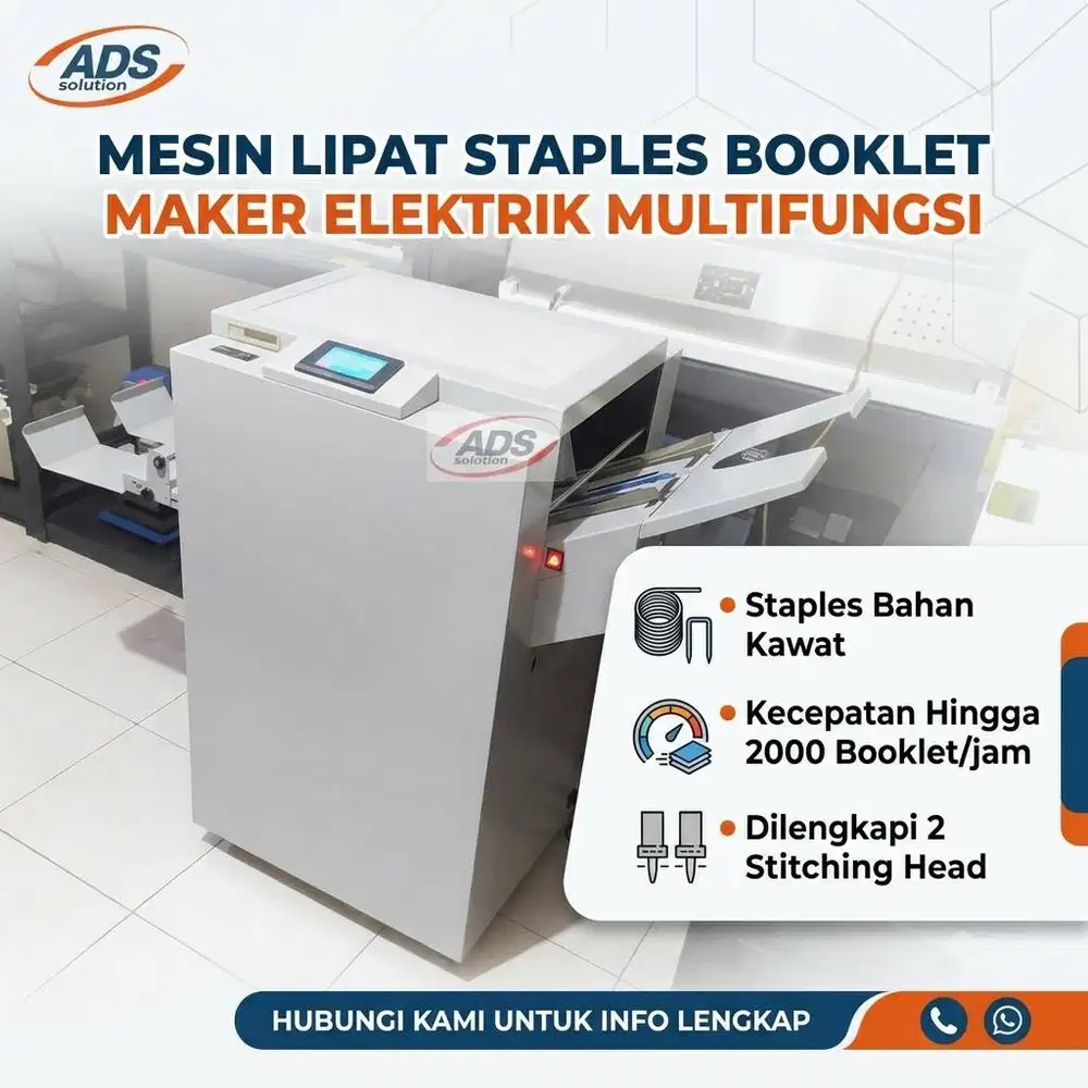 MESIN LIPAT STAPLES BOOKLET MAKER ELEKTRIK MULTIFUNGSI