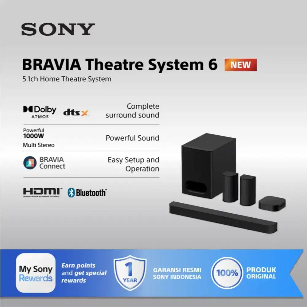 Soundbar Sony HT-S60 New Garansi Resmi Sony