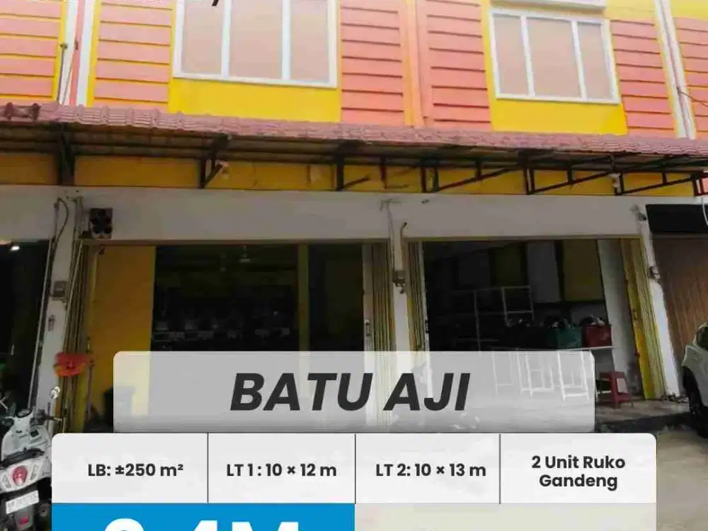DIJUAL 2 RUKO GANDENG BATU AJI, DAPUR 12, BATAM
