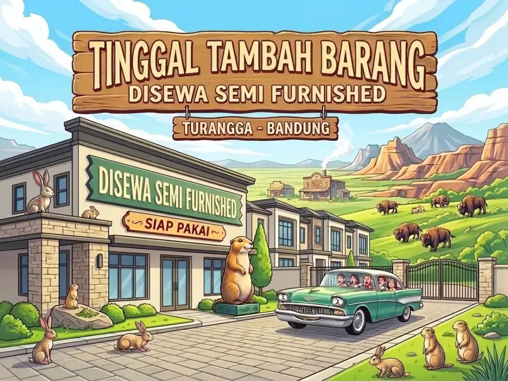 SEWA RUMAH DI TURANGGA, BUAH BATU, BANDUNG KOTA.