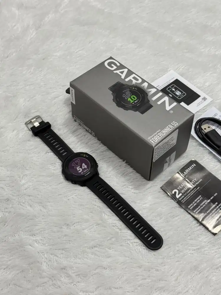 Garmin Forerunner 55 Black – OPEN BOX (Garansi 24 Juli 2028)