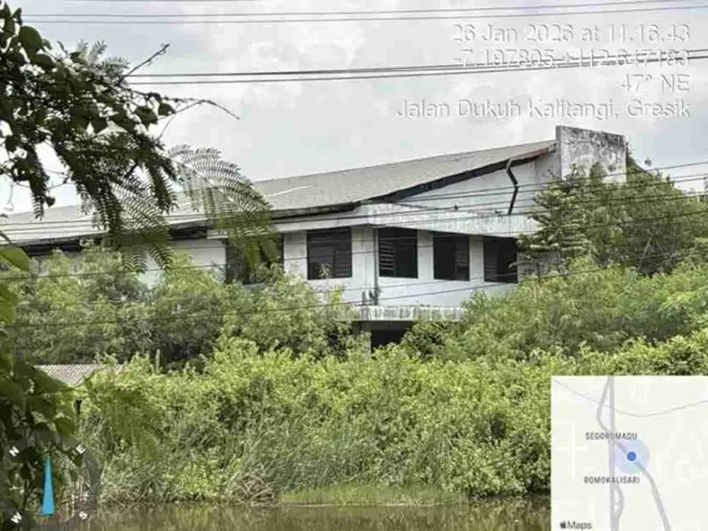Dijual Via Lelang Gudang di Jalan Raya Romokalisari Cocok Buat Usaha