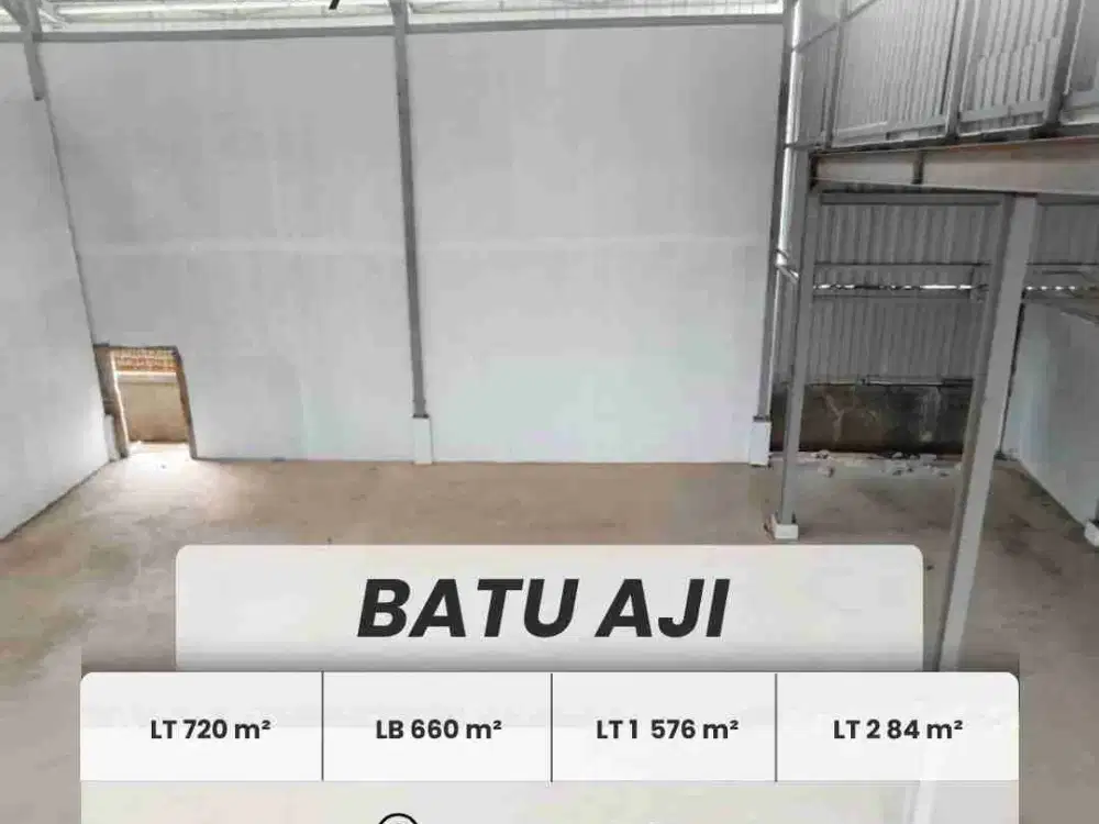 DISEWAKAN GUDANG BATU AJI, BATAM