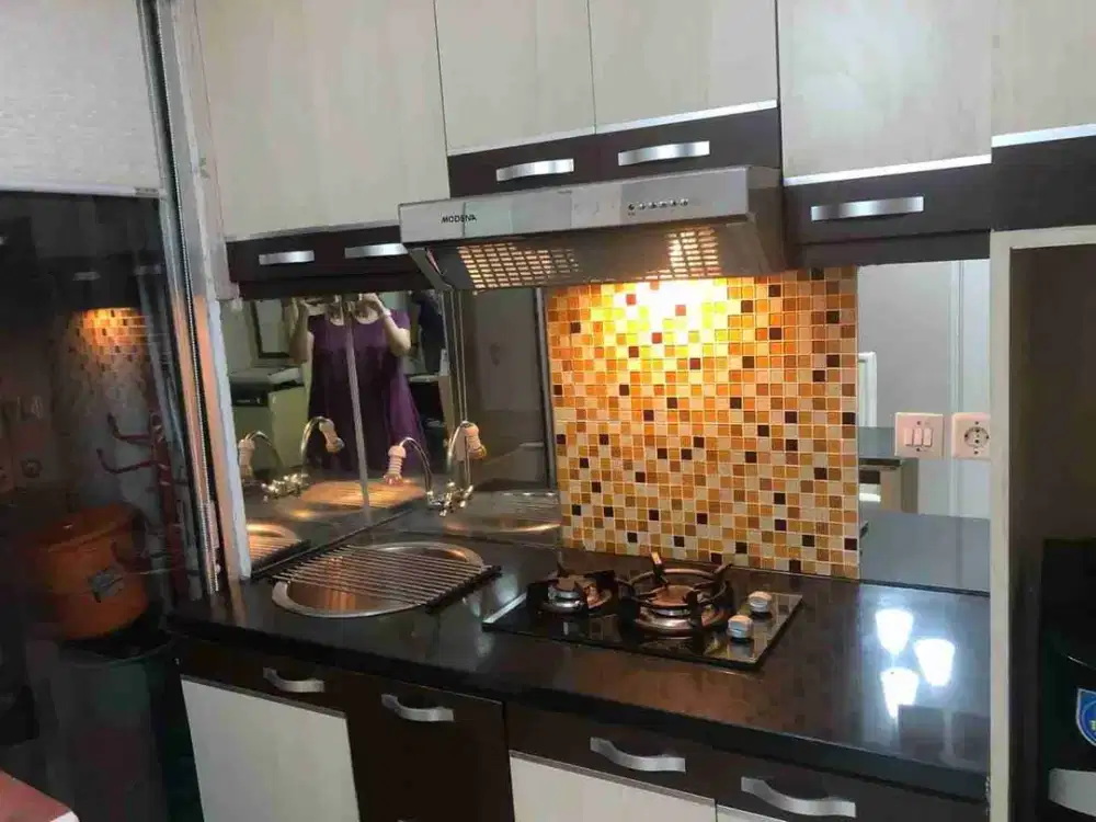 dijual murah butuh cepat apart 3br green palace full furnished hook/sudut shm kalcit jaksel