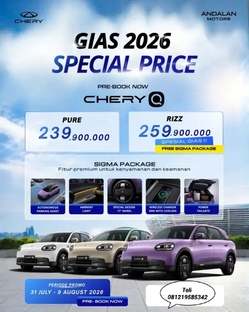 Promo GIIAS Chery Q Sigma Package