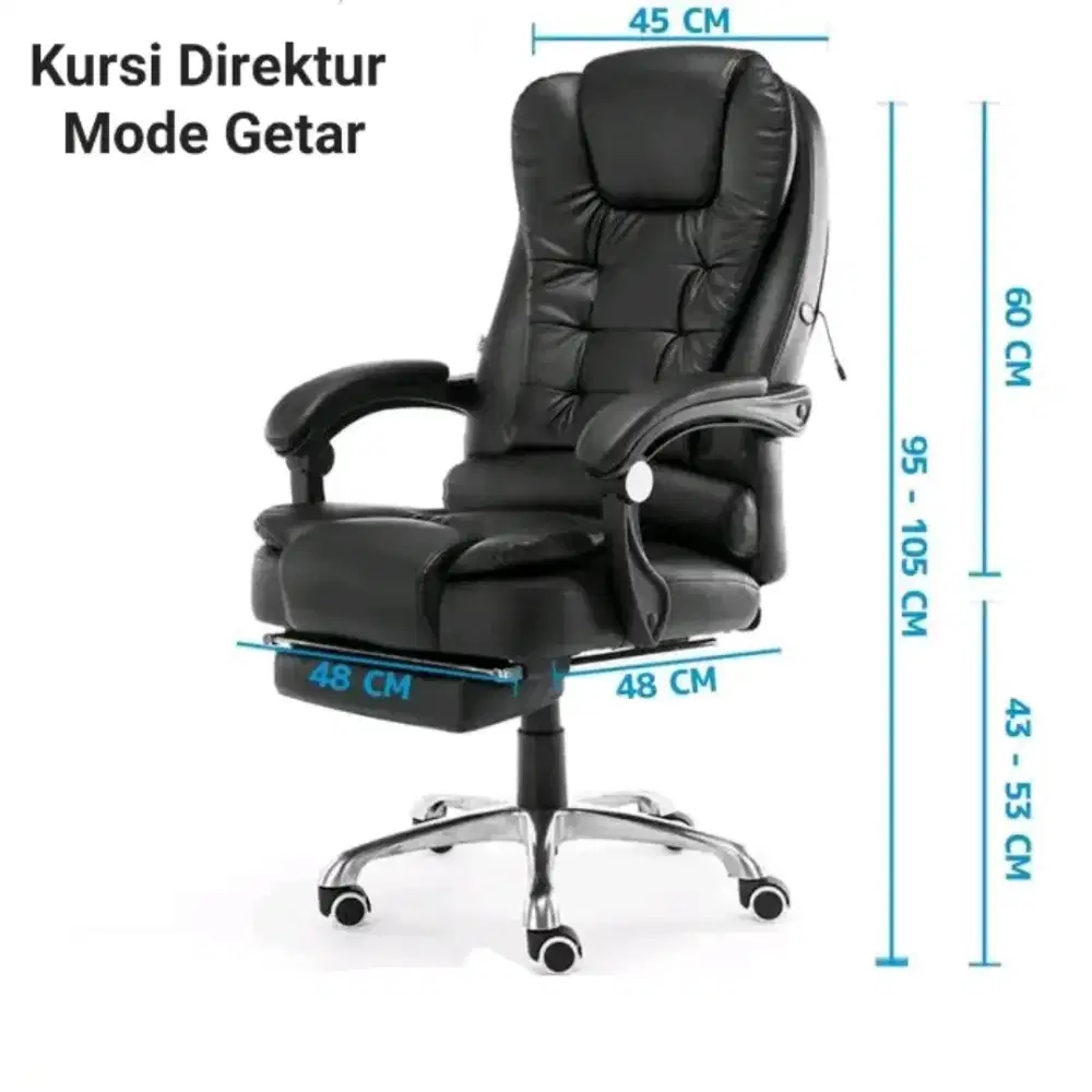 KURSI KANTOR MODE GETAR ATAU PIJIT ON/OF