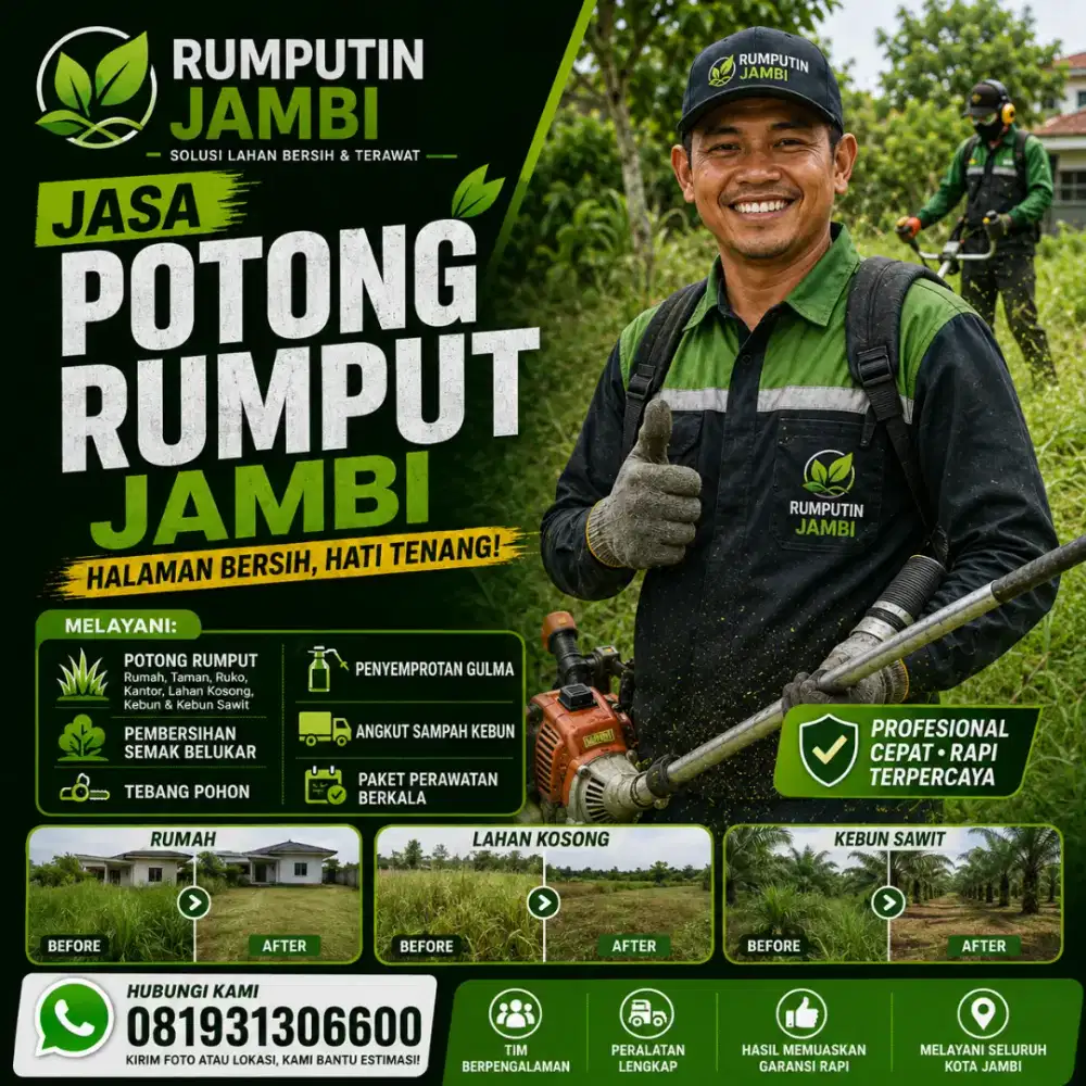 Jasa Potong Rumput Jambi