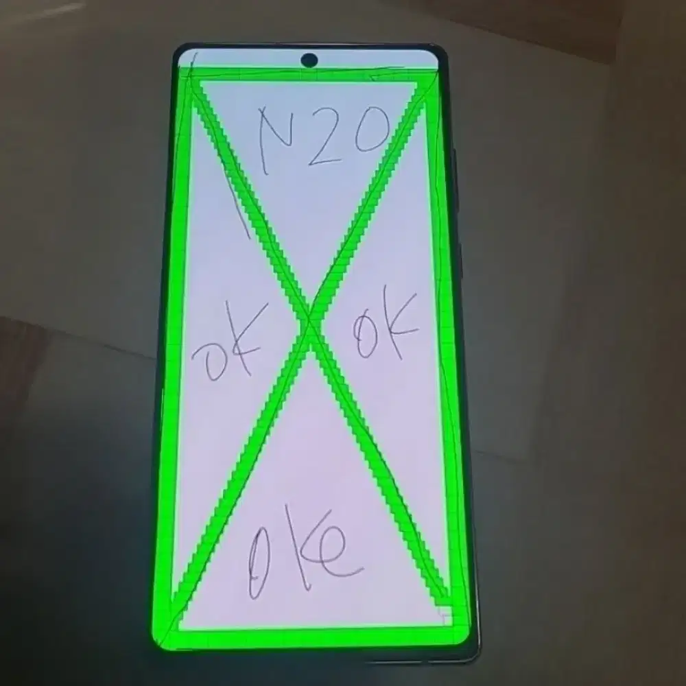 LCD samsung Note 20 biasa / reguler original copotan