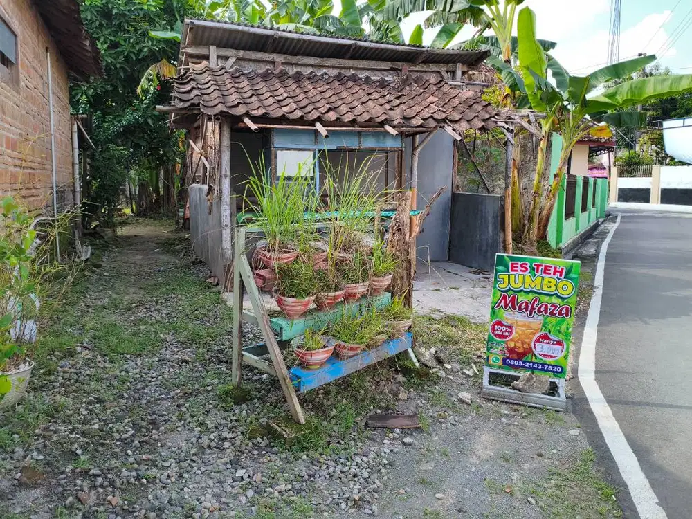 Dijual tanah pekarangan Dekat Jalan Raya Jogja-Solo