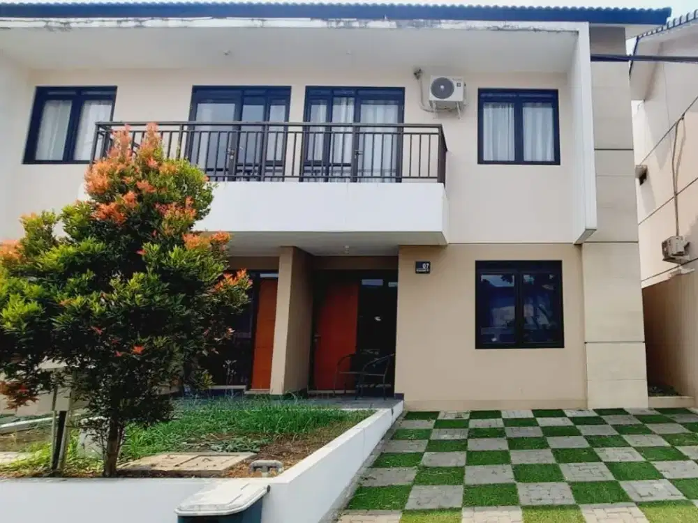 Full Furnish baru rumah dalam cluster dekat exit tol pasteur