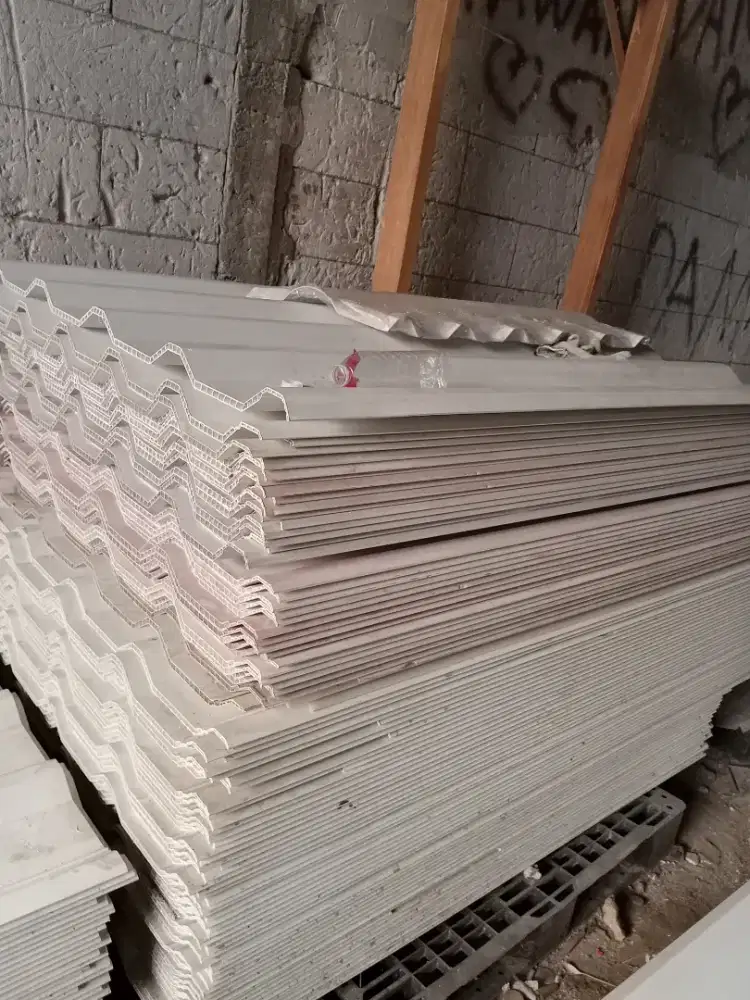 Atap UPVC double layer panjang 1 mtr baru