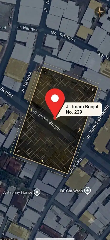 DIJUAL: LAHAN KOMERSIAL SUPER LUAS 2.620 m² (2 SHM) – Bandar Lampung