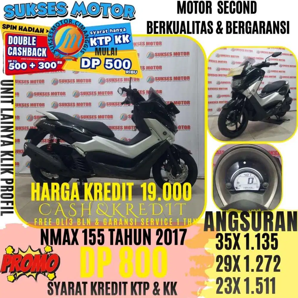 NMAX OLD TAHUN 2017 BERGARANSI CASHBACK UPTO 300 RIBUAN