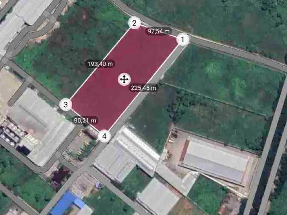Di jual Tanah pergudangan luas 1 Hektar - 2 H