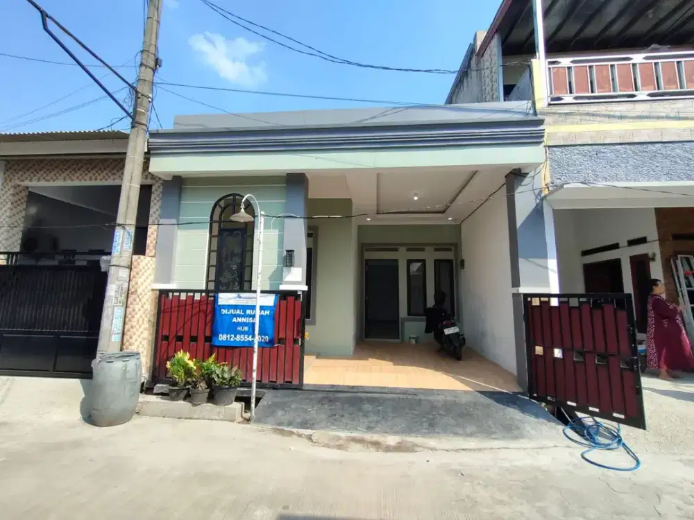 DI JUAL RUMAH MURAH DI GRAMAPURI PERSADA CIKARANG CARPORT LUAS