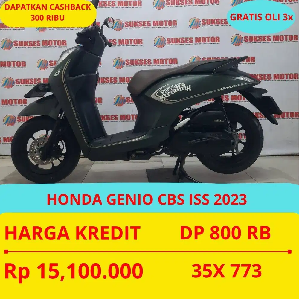 HONDA GENIO CBS ISS 2023 DP MURAH 800 RIBU GUYSS