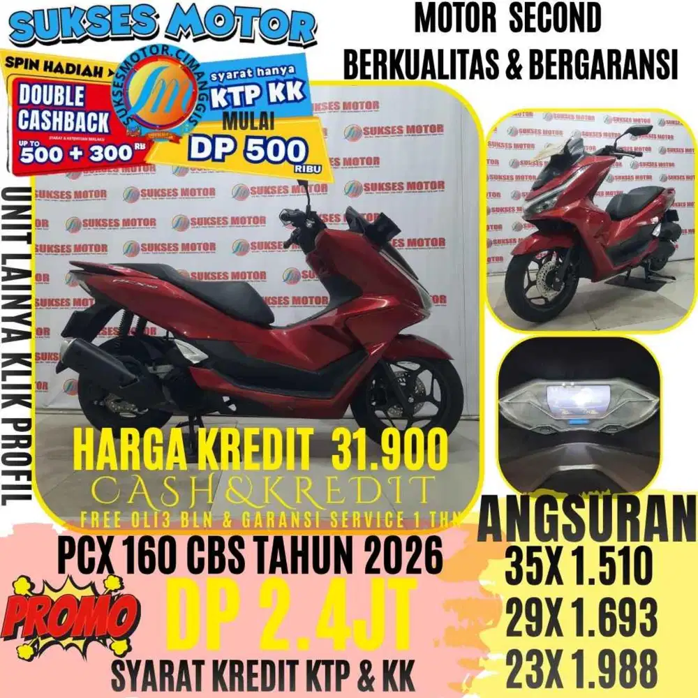 PCX 160 CBS TAHUN 2026 BERGARANSI CASHBACK UPTO 300 RIBUAN