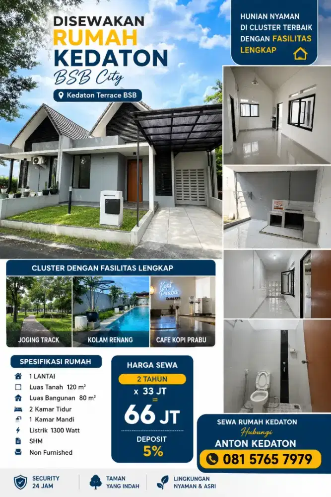Sewa Kedaton bsb city cluster beranda bali the miles forest hill unika