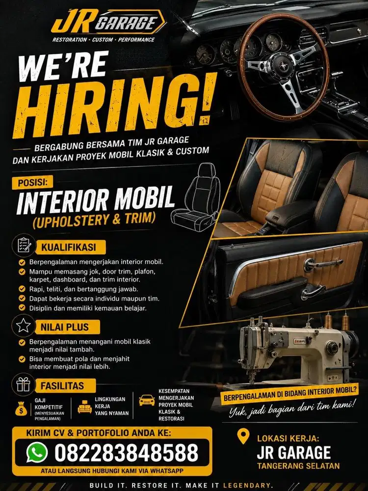 Di cari tukang interior mobil