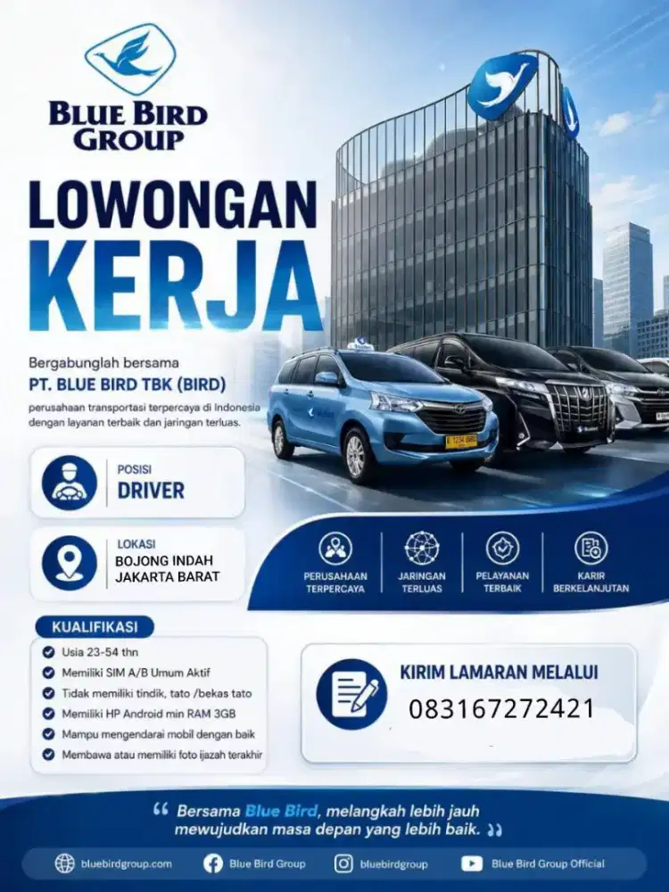 DRIVER TAKSI BLUEBIRD