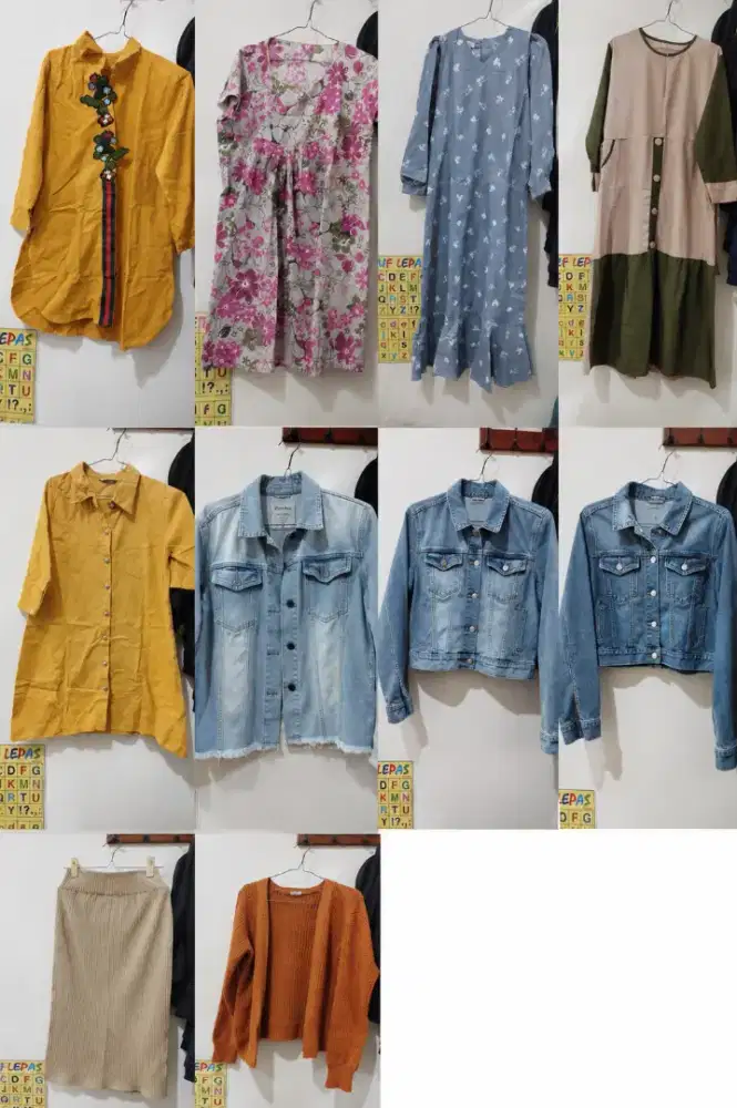 Baju bekas ga pernah di pake