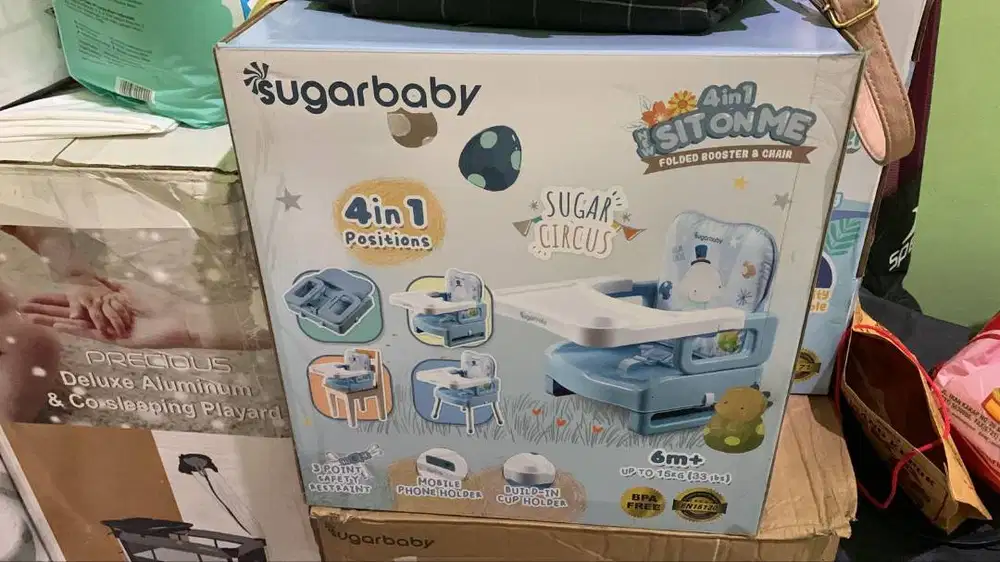SugarBaby Sit On Me / Kursi Makan Bayi (Kondisi BARU)