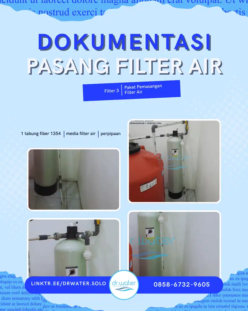 SADEYAN Tabung Filter 1354 Siap Pasang Gratis Instalasi - DR WATER SOL
