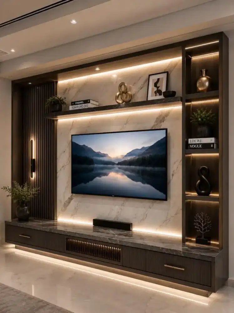 Backdrop tv murah