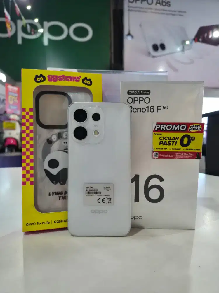 OPPO RENO 16F 5G 8/128 Promo cicilan Bunga 0% dan Cashback Hari ini