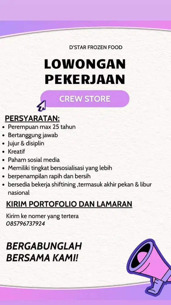 Cari karyawan untuk jaga store