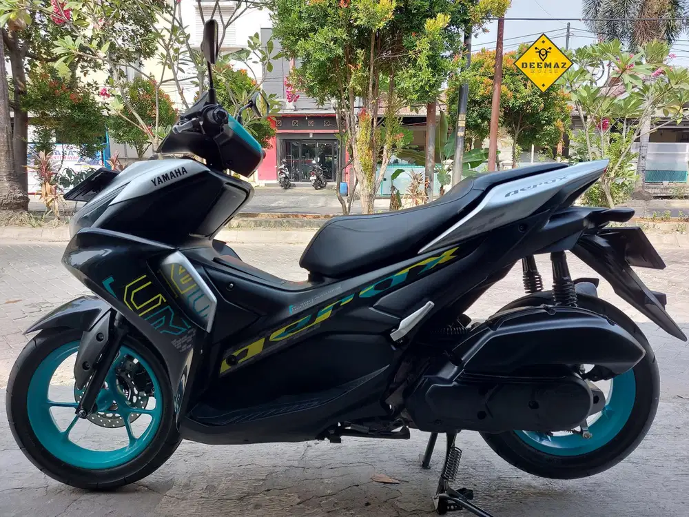 (DP 300)‼️ Aerox 155 Connected Silver Cyan 2023 Cash & Kredit
