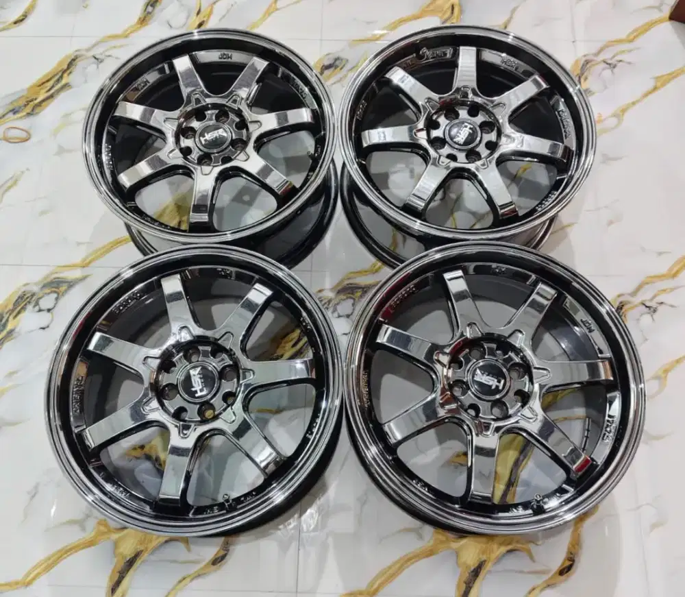 Velg HSR TJH BLACK CROME R17