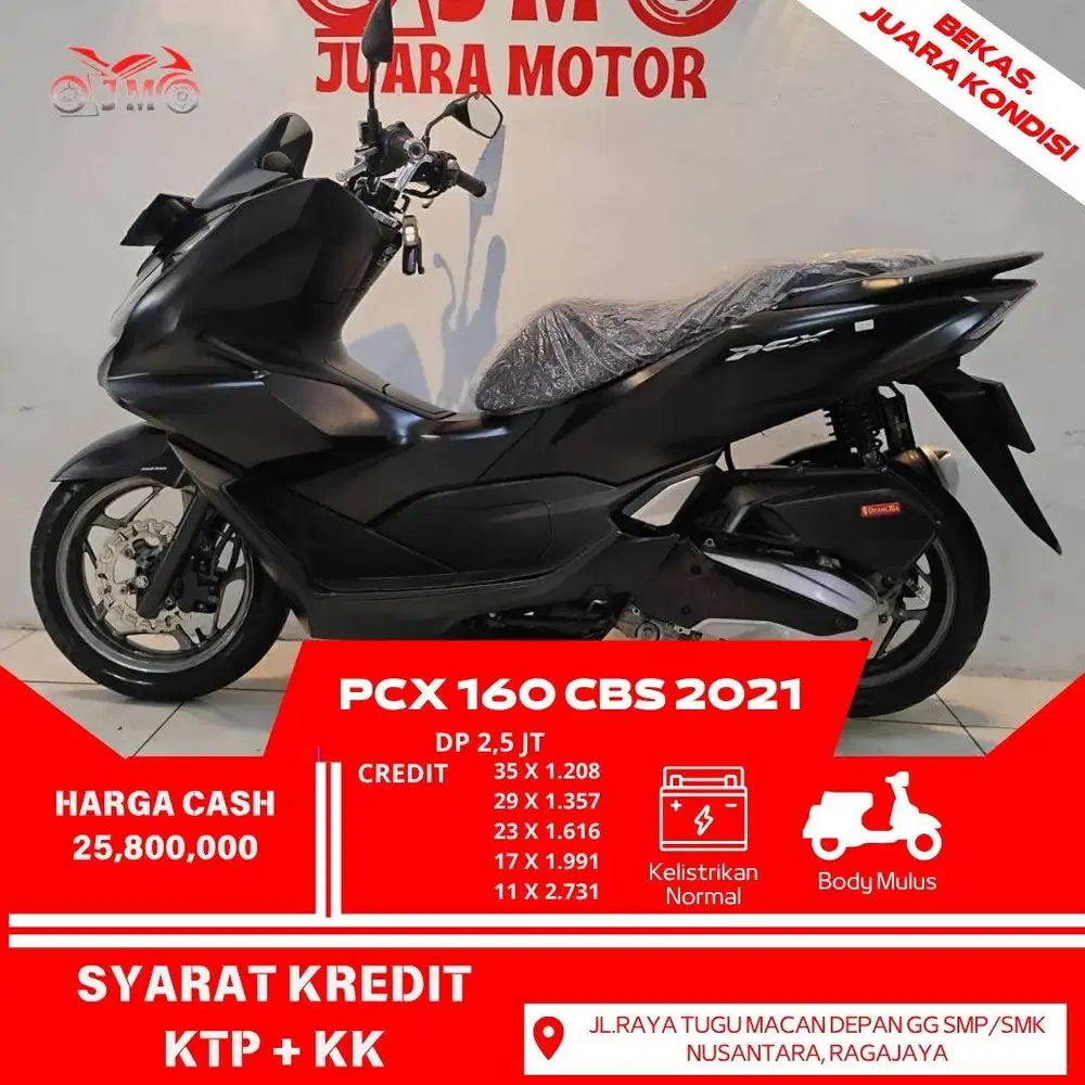 PCX 160 CBS 2021 PAJAK PANJANG UNIT SIAP PAKAI CREDIT PROSES MUDAH