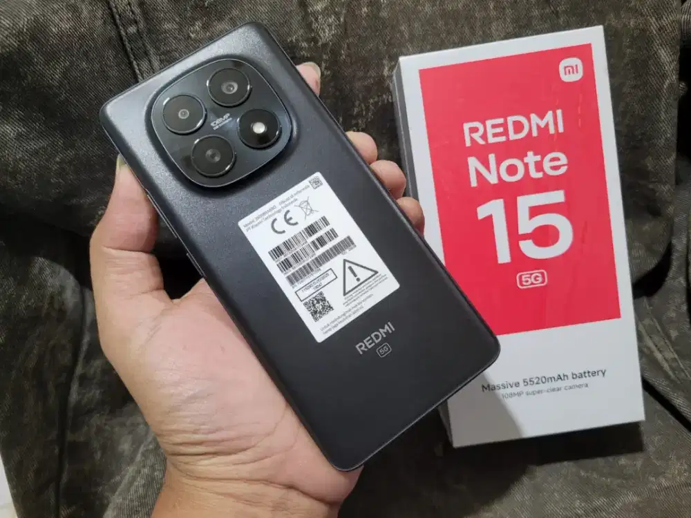 Redmi Note 15 5G ram 8/256gb Like new masih seperti baru