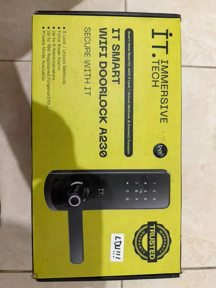 IT SMART WIFI DOORLOCK A230/KUNCI PINTU PINTAR CANGGIH