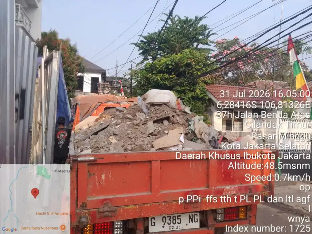Jasa buang puing tanah