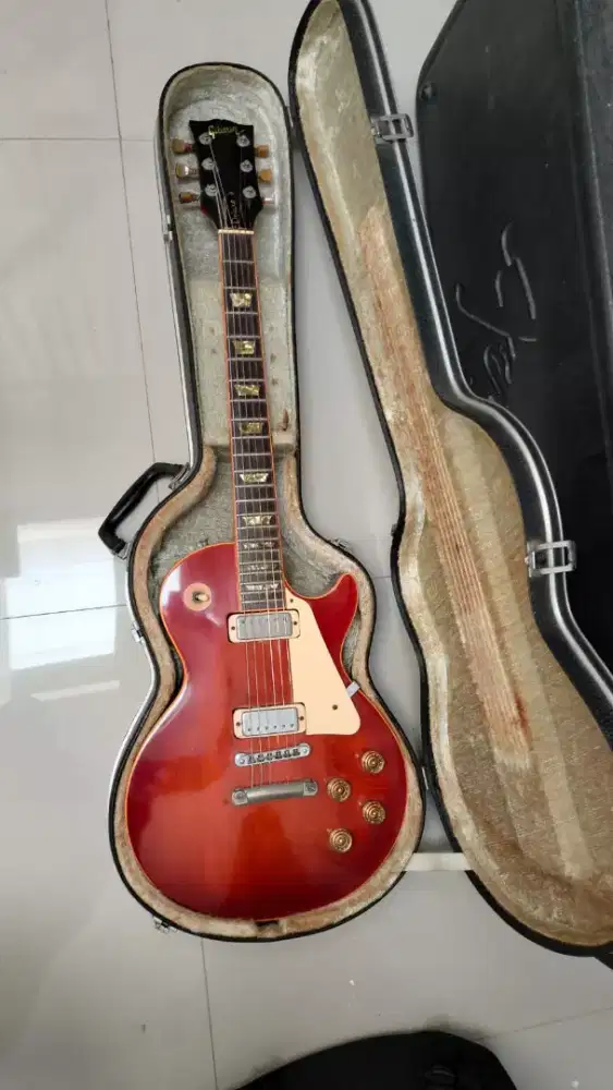 jual RARE!..gitar gibson lespaul deluxe USA th 1976 kond cakep
