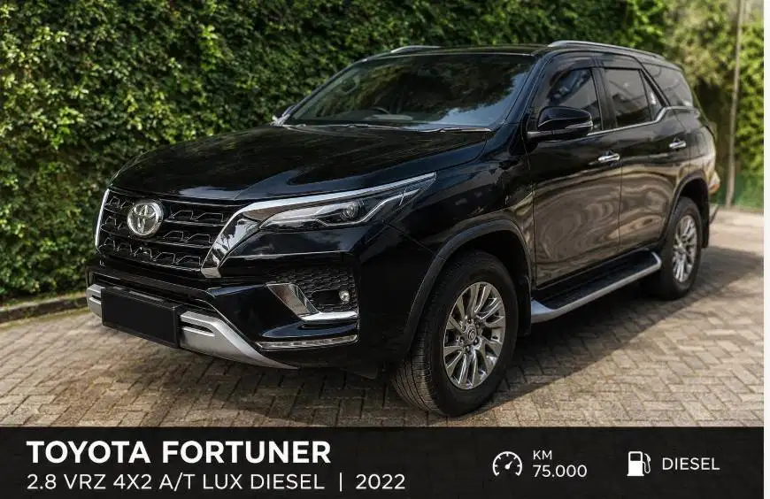 Fortuner VRZ 2.8 Diesel 2022 AT Lux | KM 75 Ribu