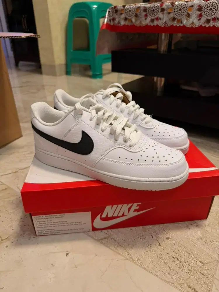 Nike Men's Court Vision Low Next Nature Sneakers White