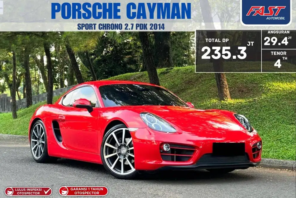 LOW KM 17RB PORSCHE CAYMAN 2014 SPORT CHRONO 2.7 PDK & NOPOL B GANJIL