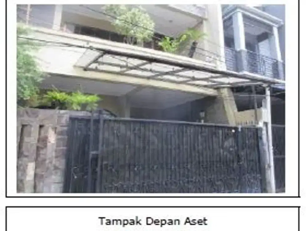 Di Jual Lelang Rumah 2 Lantai di Jalan Melati , Kelurahan Jati Pulo, Kecamatan Palmerah, Kota Jakarta Barat,