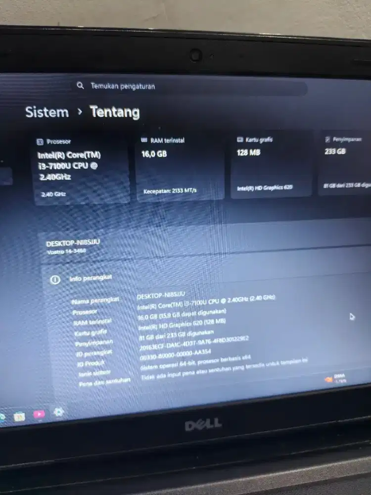 laptop dell vostro 14-3468 ram 16gb gaming