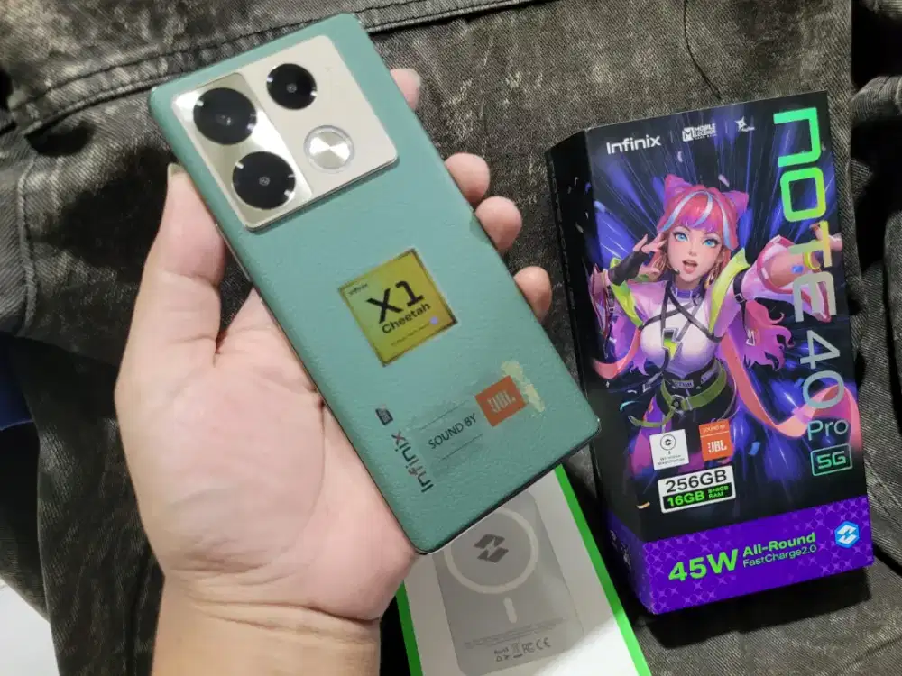 Infinix Note 40 Pro 5G ram 8/256gb mulus terawat fullset original