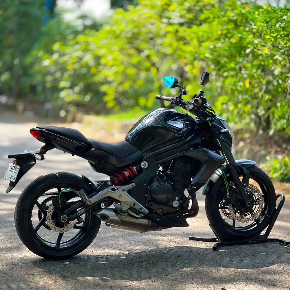 GAS BRUTAL! KAWASAKI ER6N 650 HITAM 2012 KM 20K PAJAK PANJANG SIAP GAS