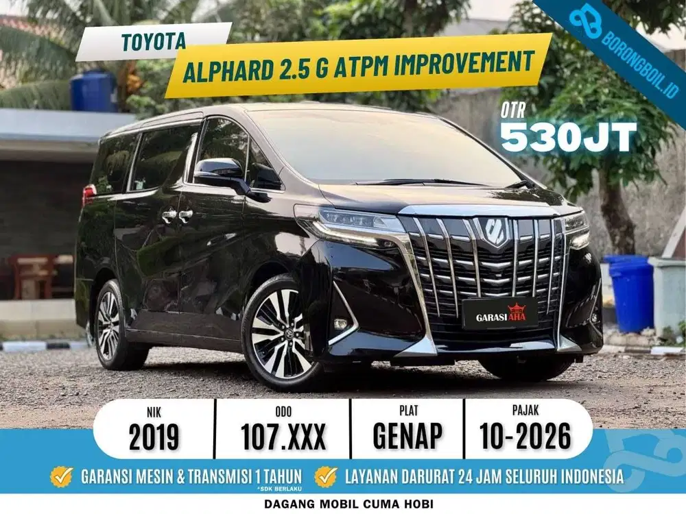Toyota Alphard 2.5 G ATPM 2019