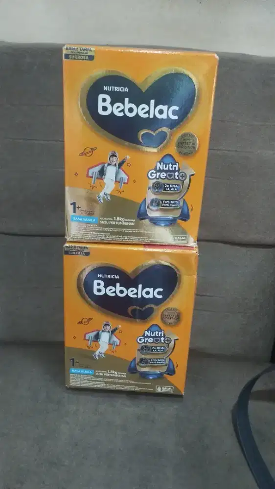 Dijual susu Bebelac 1+ usia (1-3 tahun) ukuran 1,8 kg rasa vanila