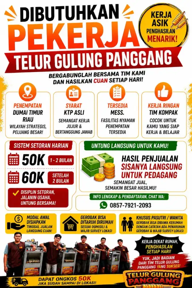 Loker Telur Gulung Panggang