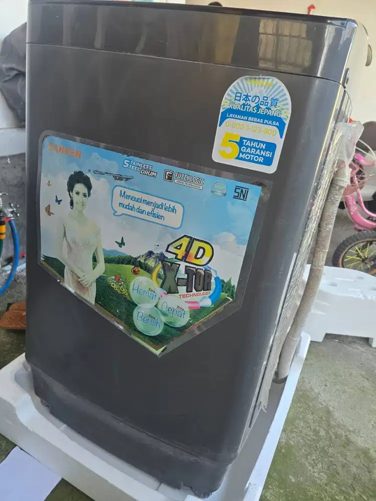 Mesin Cuci Sanken Washing Machine Mulus Kondisi Normal Tangan Pertama